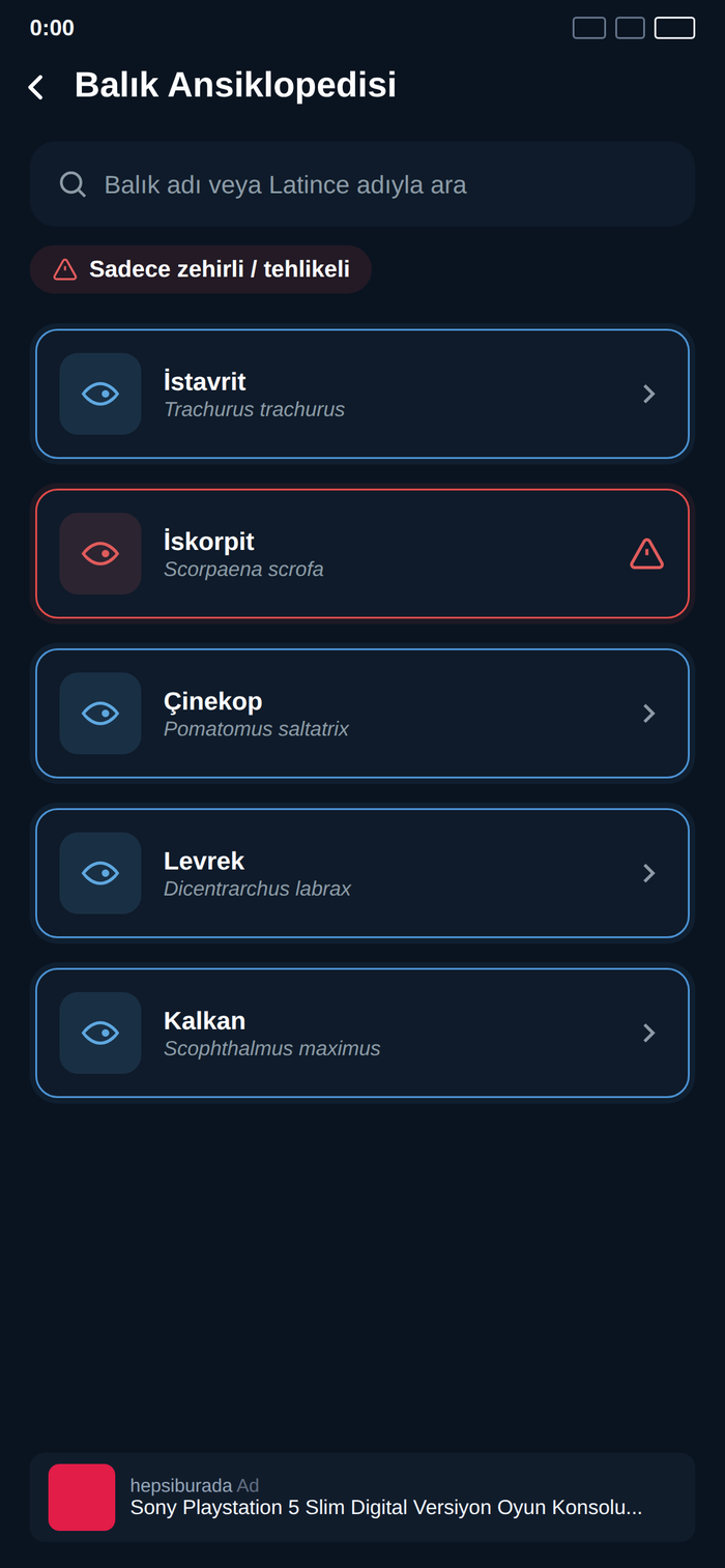 Balık Ansiklopedisi ekran görüntüsü